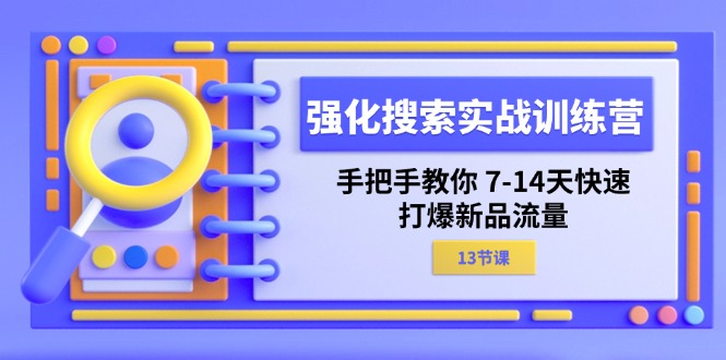 (11557期)强化 搜索实战训练营,手把手教你 7-14天快速-打爆新品流量(13节课)-网创资源总站