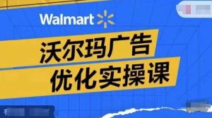 沃尔玛广告优化实操课,广告报告实操讲解,广告如何提高转化和ROAS等-网创资源总站