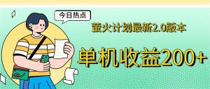 (12238期)萤火计划最新2.0版本单机收益200+ 即做!即赚!-网创资源总站