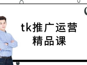 tk推广运营精品课-tiktok跨境电商教程-网创资源总站