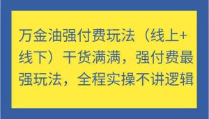 万金油强付费玩法（线上+线下）干货满满，强付费最强玩法，全程实操不讲逻辑-网创资源总站
