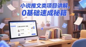 小说推文类项目讲解,0 基础速成秘籍-网创资源总站