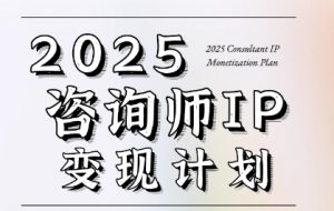 7天构建咨询师变现系统，2025咨询师IP变现计划训练营-网创资源总站