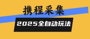 2025携程信息采集全自动玩法，高单价，零人工，全天开干【揭秘】-网创资源总站