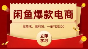 闲鱼卖高利润产品，上架即可出单，每天利润1000＋-网创资源总站