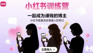 小红书训练营一起成为賺钱的博主，小红书是最适合普通人的风口-网创资源总站