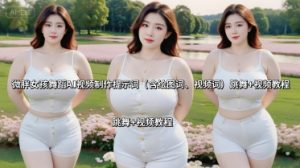 微胖女孩舞蹈AI视频制作提示词(含绘图词、视频词) 跳舞+视频教程-网创资源总站