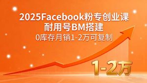 2025Facebook粉专创业课，耐用号BM搭建，0库存月销1-2万可复制-网创资源总站