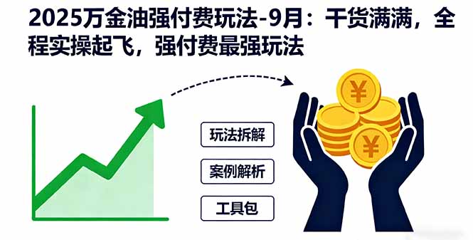 2025万金油强付费玩法-9月：干货满满，全程实操起飞，强付费最强玩法-网创资源总站