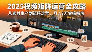 2025短视频矩阵运营全攻略：从素材生产到矩阵运营，月入3万实操指南-网创资源总站