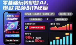 零基础玩转即梦AI,爆款视频创作秘籍-网创资源总站