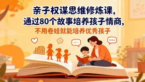 亲子权谋思维修炼课，通过80个故事培养孩子情商,不用卷娃就能培养优秀孩子-网创资源总站