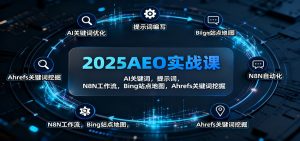 2025AEO实战课:AI关键词,提示词,N8N工作流,Bing站点地图,Ahrefs关键词挖掘-网创资源总站