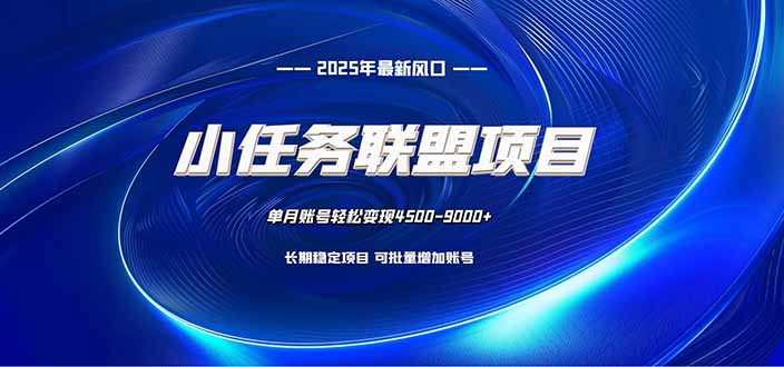 小任务联盟项目：一台电脑每天只需10分钟，轻松简单稳定-网创资源总站
