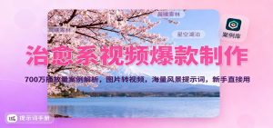 治愈系视频爆款制作，700万播放量案例解析，图片转视频，海量风景提示词，新手直接用-网创资源总站