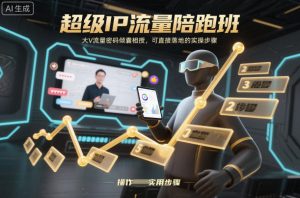 超级IP流量陪跑班,大V流量密码倾囊相授,可直接落地的实操步骤-网创资源总站