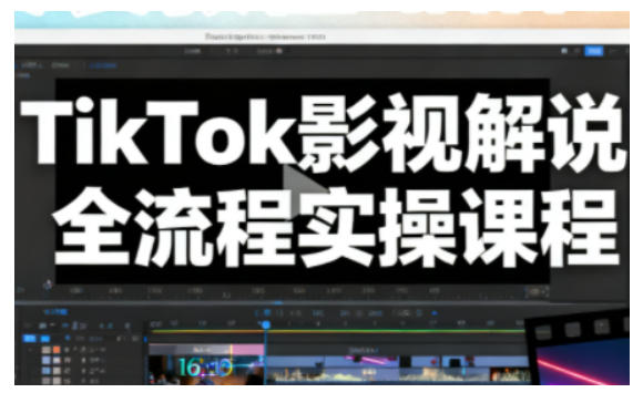 TikTok影视解说全流程实操，手把手教你打造TK爆款解说视频-网创资源总站