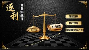 《逐 利》商业实战课，底层逻辑、杠杆策略、18锦囊，跨周期财富心法(更新-网创资源总站
