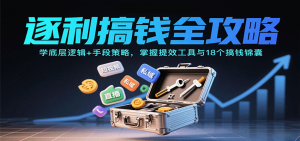 逐利搞钱全攻略:学底层逻辑+手段策略,掌握提效工具与18个搞钱锦囊(更新11月)-网创资源总站