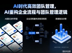 AI时代高效团队管理，AI重构企业流程与团队管理逻辑-网创资源总站
