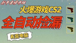 CS2交易市场全自动捡漏赚钱,新年好项目,无需玩游戏,一部手机轻松日入500+【稳定副业】-网创资源总站
