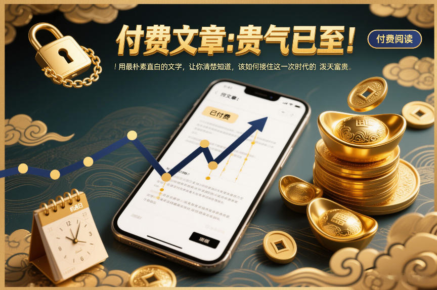 付费文章：贵气已至！用最朴素直白的文字，让你清楚知道，该如何接住这一次时代的泼天富贵-网创资源总站