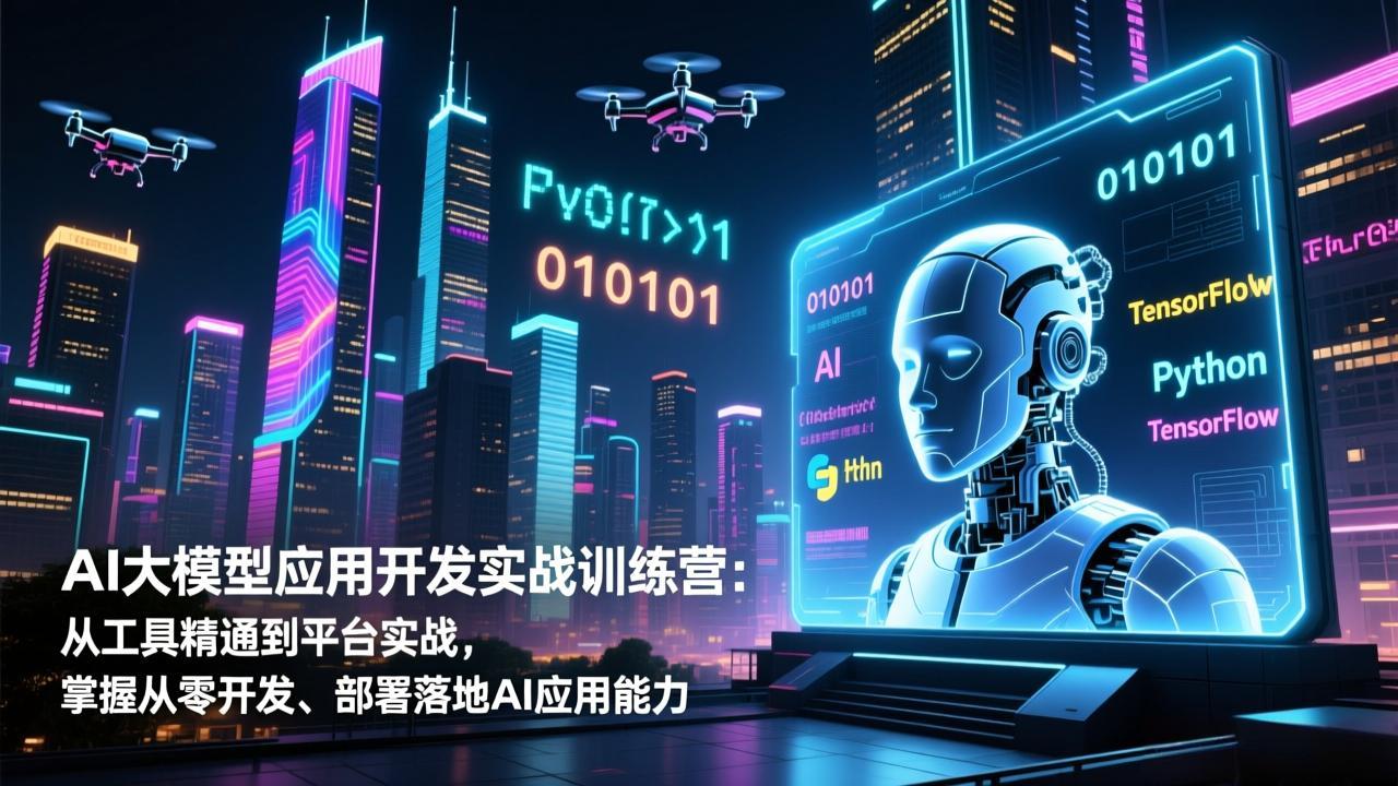 AI大模型应用开发实战训练营：从工具精通到平台实战，掌握从零开发、部署落地AI应用能力-网创资源总站