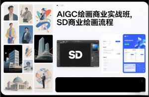 AIGC绘画商业实战班，SD商业绘画流程-网创资源总站