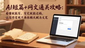 AI短篇+网文通关攻略：看懂就能写、写完就能过稿，让写作变现不再依赖天赋与文笔-网创资源总站