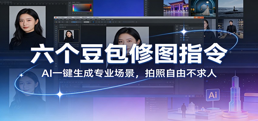 六个豆包修图指令：AI 一键生成专业场景，拍照自由不求人-网创资源总站