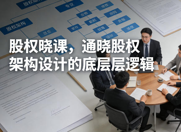 股权晓课，通晓股权架构设计的底层逻辑-网创资源总站