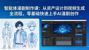 智能体漫剧制作课:从资产设计到视频生成全流程,零基础快速上手AI漫剧创作-网创资源总站