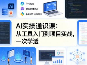 AI实操通识课,从工具入门到项目实战,一次学透-网创资源总站