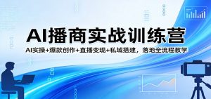 AI播商实战训练营：AI实操+爆款创作+直播变现+私域搭建，落地全流程教学-网创资源总站