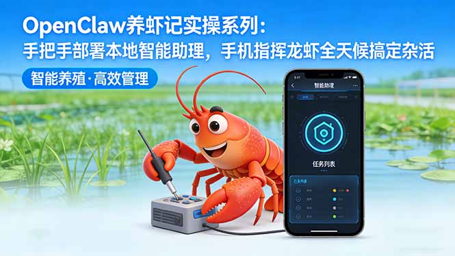 OpenClaw养虾记实操系列：手把手部署本地智能助理，手机指挥龙虾全天候搞定杂活-网创资源总站