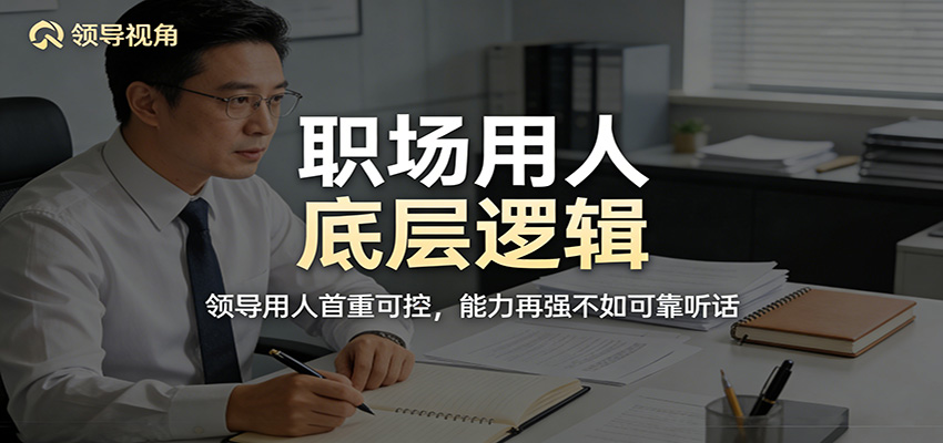公众号付费文章：职场用人底层逻辑，领导用人首重可控，能力再强不如可靠听话-网创资源总站