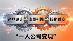 一人公司变现全攻略：产品设计+流量引爆+转化成交，打造不受年龄限制的长期事业-网创资源总站