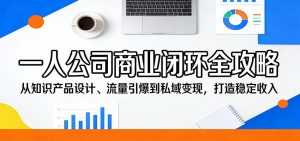 一人公司商业闭环全攻略：从知识产品设计、流量引爆到私域变现，打造稳定收入-网创资源总站