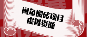 普通人可以做闲鱼虚拟资源搬砖项目，低成本副业轻松月收益万元！-网创资源总站