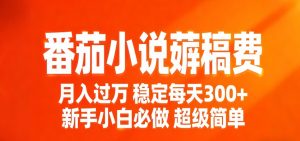 番茄小说赚稿费稳定300+每天,实操落地两年,新手小白必做,超级简单!-网创资源总站