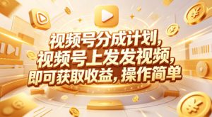 视频号分成计划，599元众筹的Red团队课程，视频号上发发视频，即可获取收益，操作简单-网创资源总站