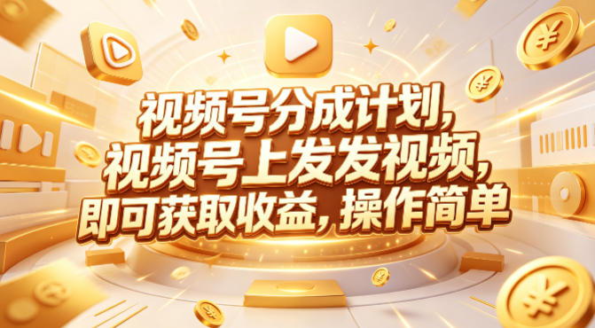 视频号分成计划，599元众筹的Red团队课程，视频号上发发视频，即可获取收益，操作简单-网创资源总站