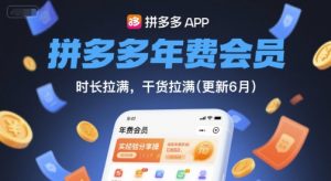 拼多多年费会员,实经验分享操,时长拉满,干货拉满(更新26年4月24日)-网创资源总站