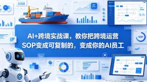 AI+跨境实战课，教你把跨境运营S0变成可复制的，变成你的AI员工-网创资源总站