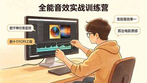 全能音效实战训练营:数千种分类音效+数十个FCPX工程,告别音效单一,剪出电影质感-网创资源总站