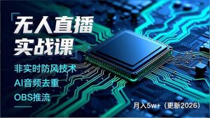 无人直播实战课(更新5月02-网创资源总站