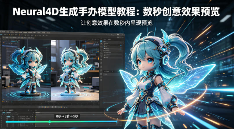 Neural4D生成手办模型教程，让创意效果在数秒内呈现预览-网创资源总站
