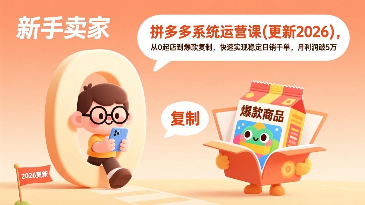 拼多多系统运营课(更新4月-网创资源总站