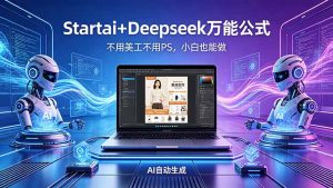AI自动做电商详情页:Startai+Deepseek万能公式,不用美工不用PS,小白也能做-网创资源总站