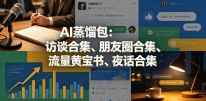 AI蒸馏包：访谈合集、朋友圈合集、流量黄宝书、夜话合集【文档】-网创资源总站